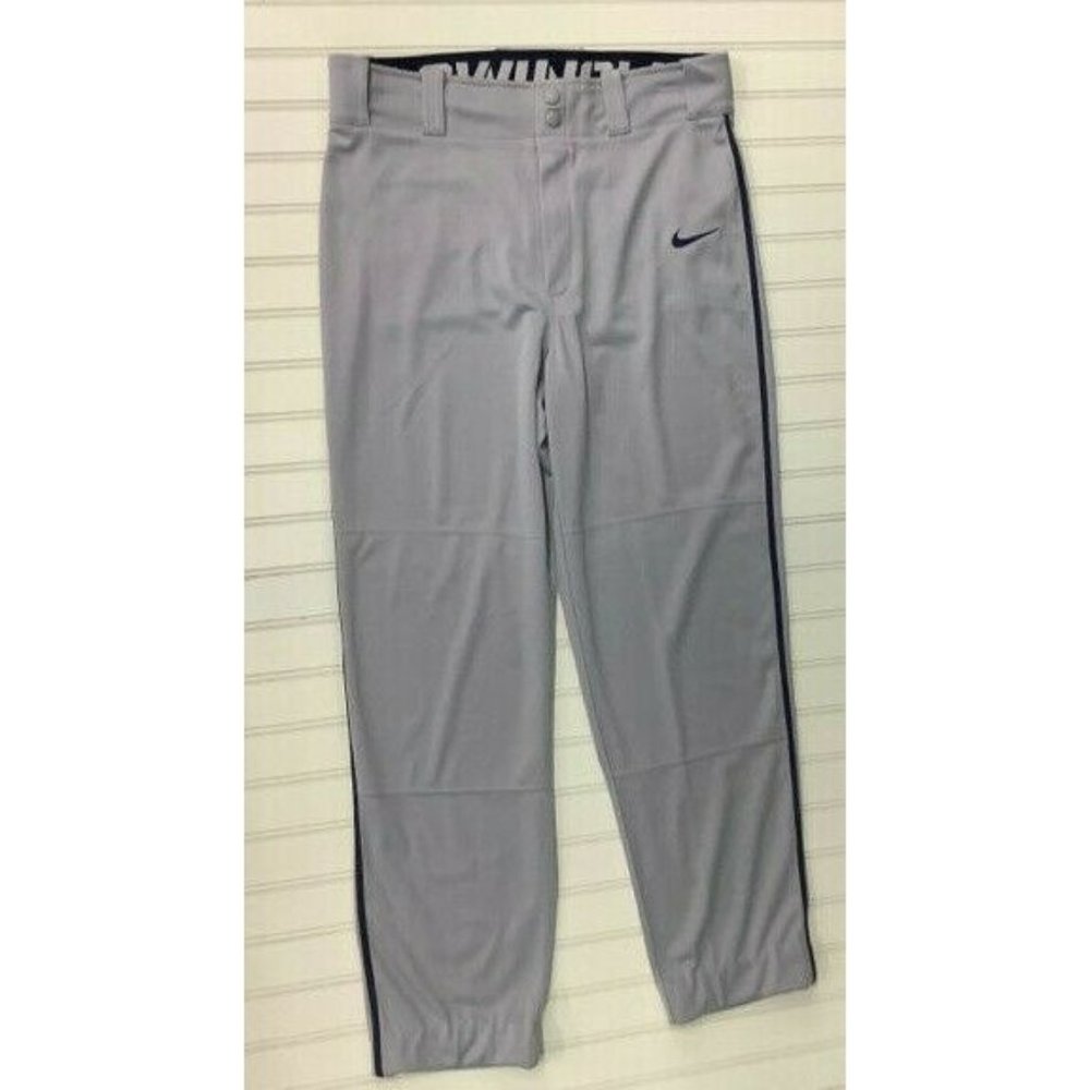 New Men's Nike Dri Fit Gray Baseball Pant Size S